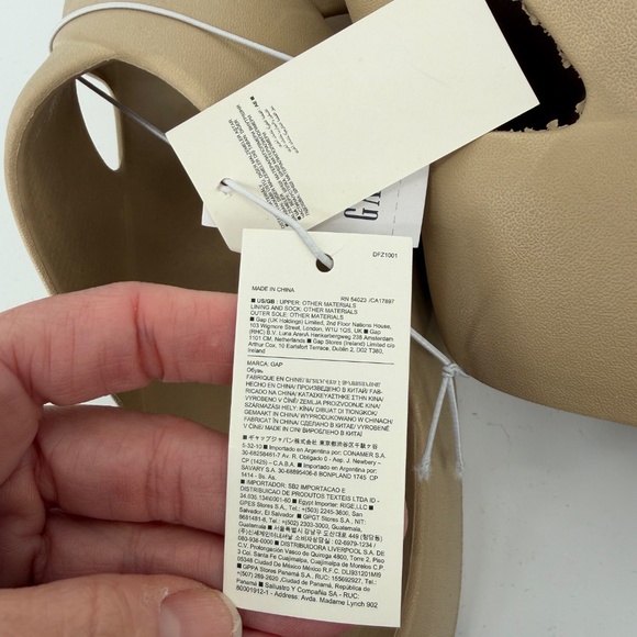 Gap Women's Slides Criss-Cross Pillow Pool Sandal Size 9 NWT New Sand Beige - Picture 9 of 10